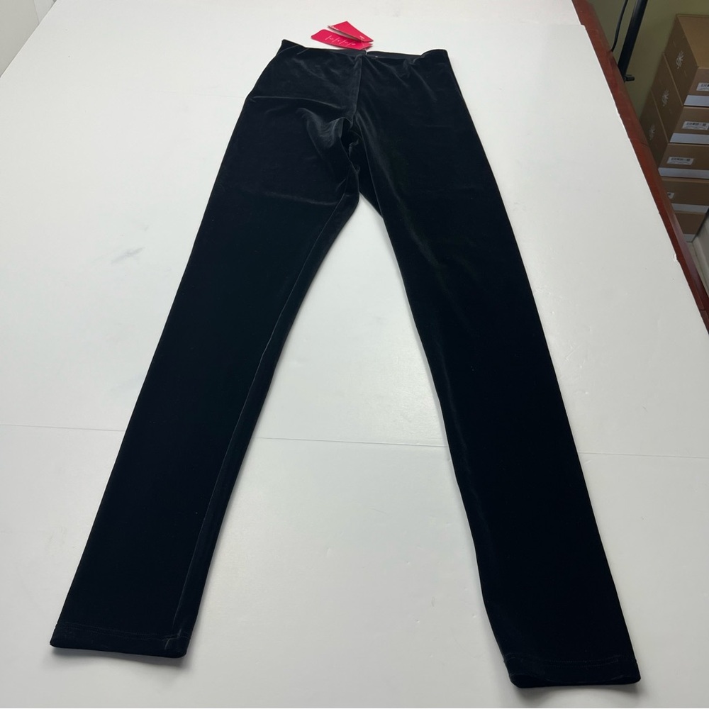 Commando Black Velvet Leggings Womens Size Medium Stretch SLG05 High Waist NEW
